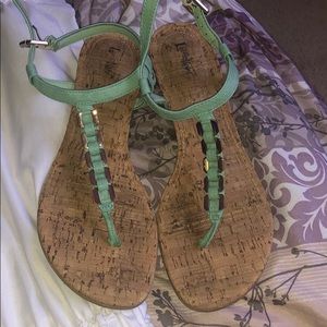 Teal sandals